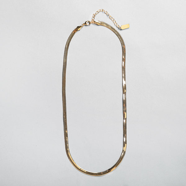 AC - Classic snake chain, 18K Goldplated, 40 + 5CM, 4 mm