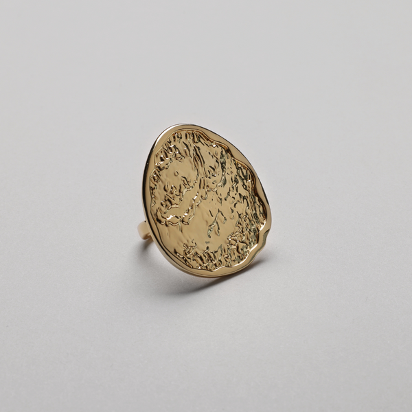 Bornholm Statement Ring, 18K Goldplated
